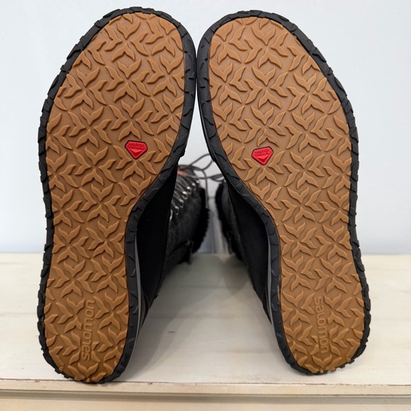 Salomon Grey Quilted Hike High Winter Boots Size 7.5 - Picture 10 of 11